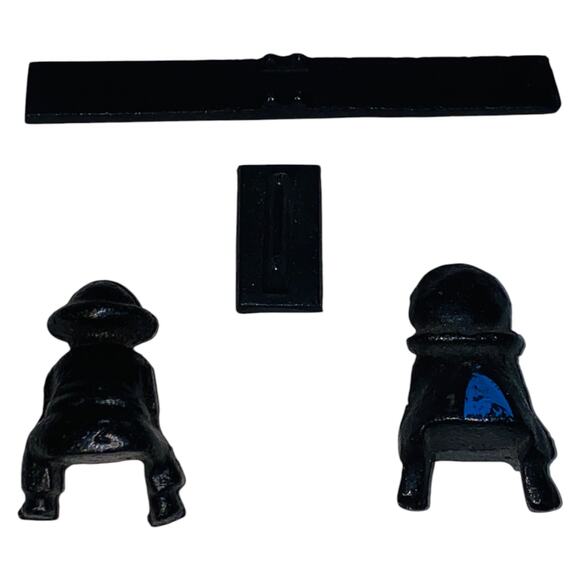 Vintage Cast Iron Amish Boy and Girl on Teeter Totter 1997 John Wright Toy A925 - Picture 7 of 10